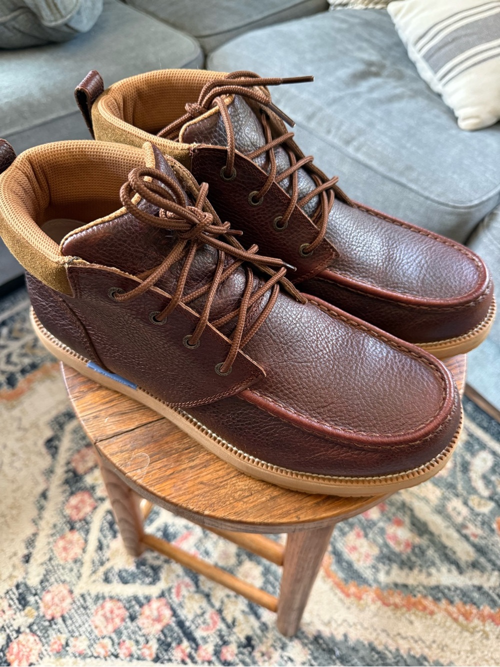 Twisted X Men's Dark Brown Moc-Toe Chukka Boots